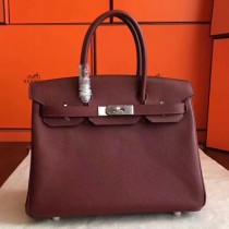Hermes Bordeaux Epsom Birkin 30cm Handmade Bags